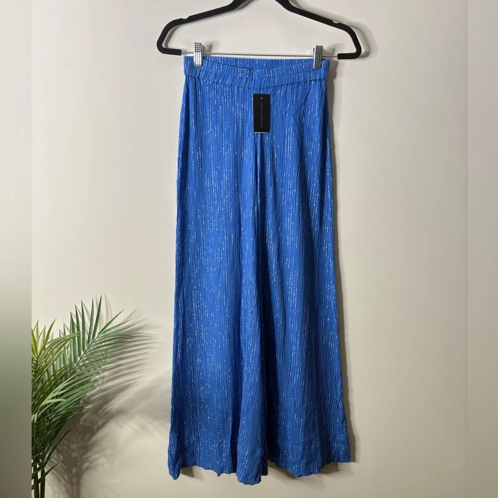 Suzi Kondi Blue Wide Leg Pants - Picture 2 of 6